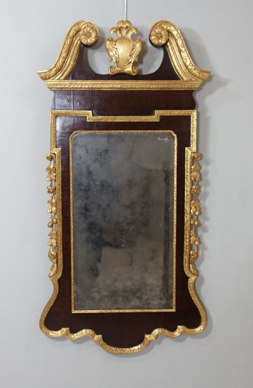 18th C Giltwood Mirror