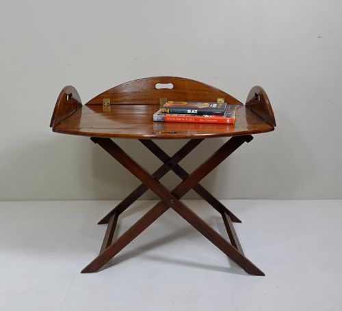 18th C Mahogany Butlers Tray & Stand