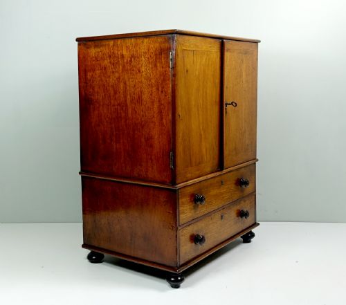 EARLY 19TH C MINIATURE MAHOGANY CABINET - ADDITIONAL PHOTO 3