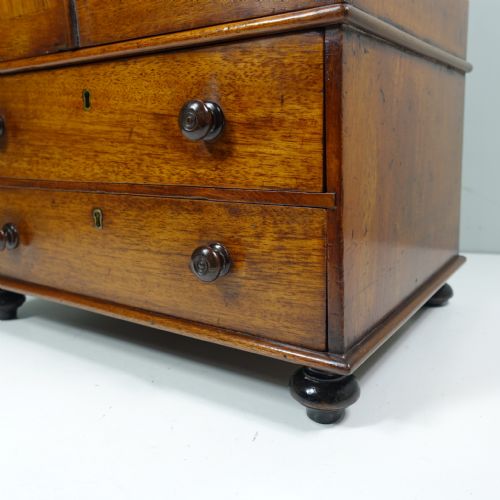 EARLY 19TH C MINIATURE MAHOGANY CABINET - ADDITIONAL PHOTO 5