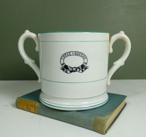 Large 19th C Loving Cup 'Three Queens'