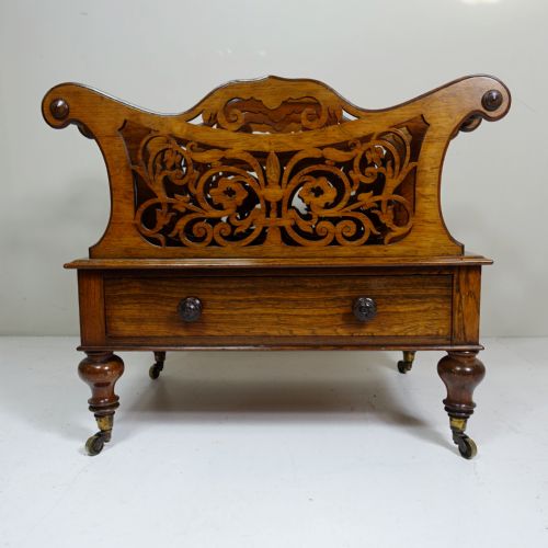 19th C Rosewood Canterbury