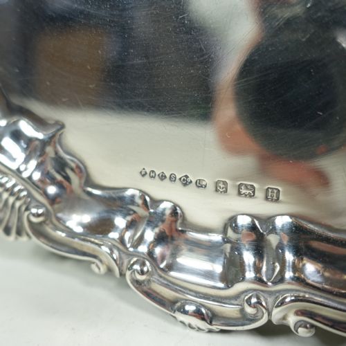 SOLID SILVER SALVER BIRMINGHAM 1932 - ADDITIONAL PHOTO 2