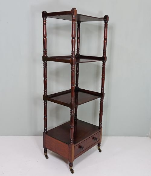 fig 1. 19TH C MAHOGANY WHATNOT