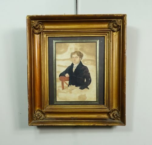 19th C Watercolour of a Young Man