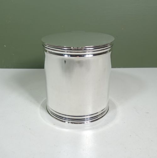 19th C Silver Plated Biscuit Barrel