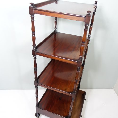 19TH C MAHOGANY WHATNOT - ADDITIONAL PHOTO 5