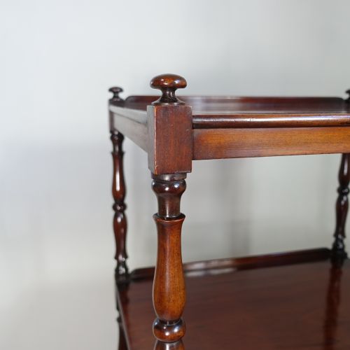 19TH C MAHOGANY WHATNOT - ADDITIONAL PHOTO 8