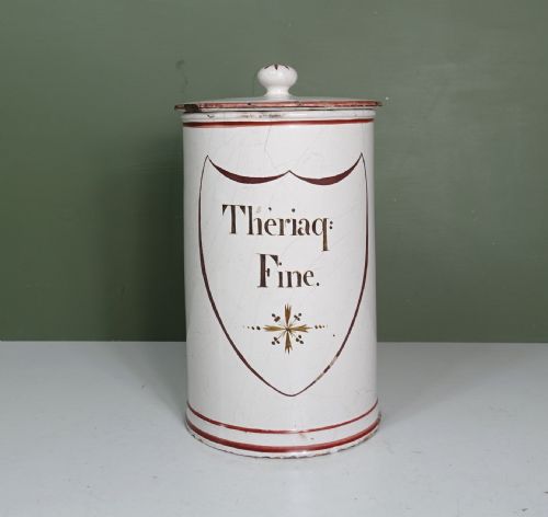 18th C Delft Apothecary Jar