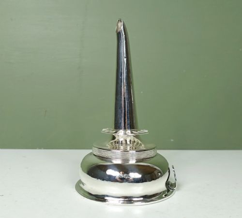Early 19th C Silver Wine Funnel