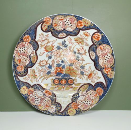 Large 19th C Imari Charger Plate