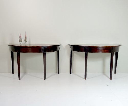 Pair of George III Mahogany Tables