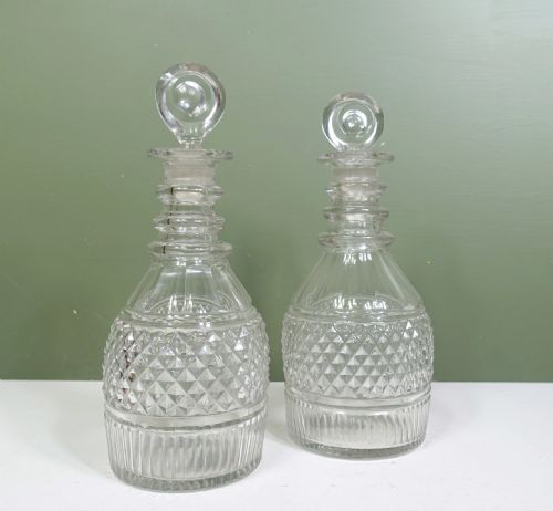 Pair of Regency Decanters