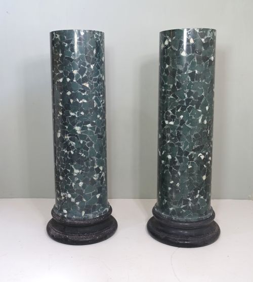Large Pair of Scagilola Pedestals