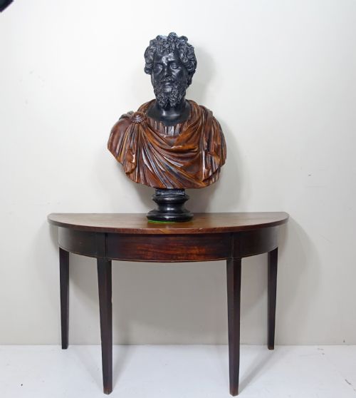 Large 19th Plaster Bust of Emperor Hadrian