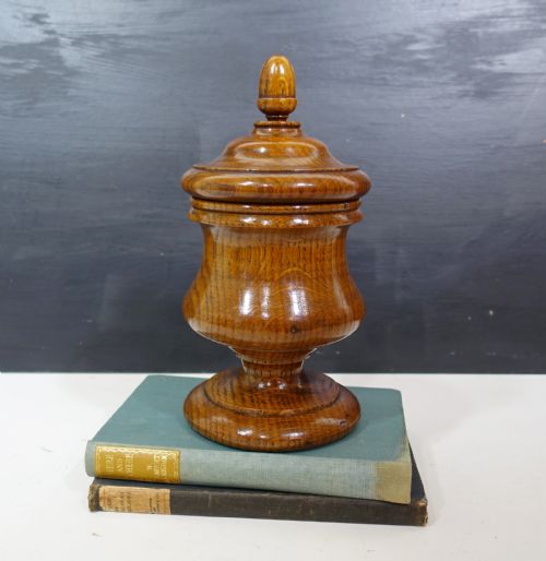 19TH C TREEN VASE COVER - ADDITIONAL PHOTO 1