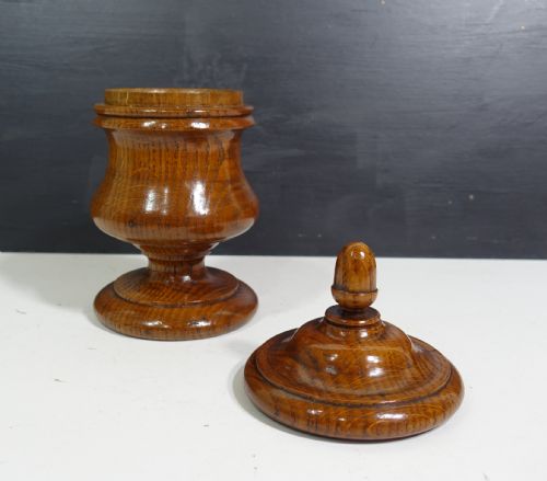 19TH C TREEN VASE COVER - ADDITIONAL PHOTO 2