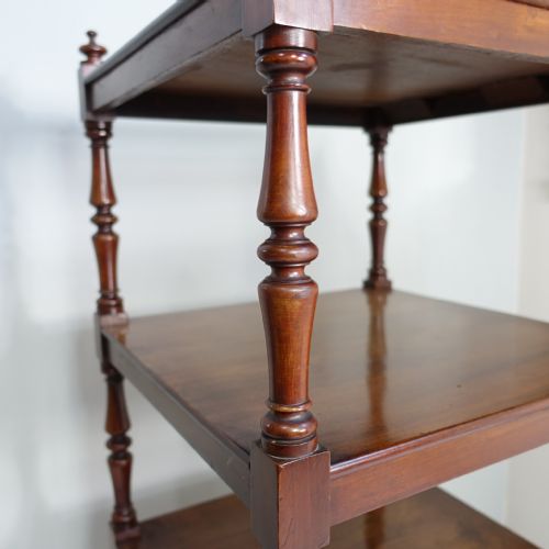 19TH C MAHOGANY WHATNOT - ADDITIONAL PHOTO 2