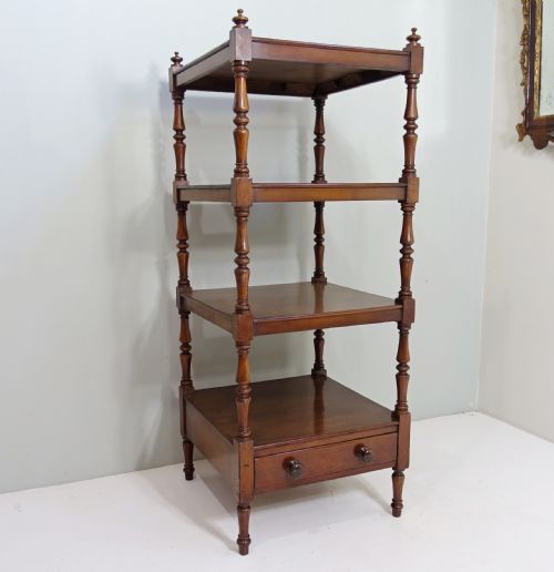 19TH C MAHOGANY WHATNOT - ADDITIONAL PHOTO 3