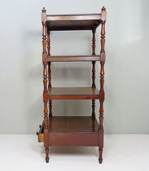19TH C MAHOGANY WHATNOT - ADDITIONAL PHOTO 4