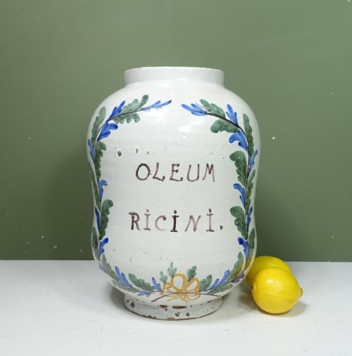 LARGE 18TH C DELFT APOTHECARY JAR - ADDITIONAL PHOTO 1