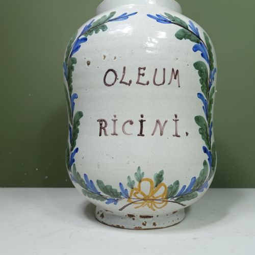 LARGE 18TH C DELFT APOTHECARY JAR - ADDITIONAL PHOTO 2