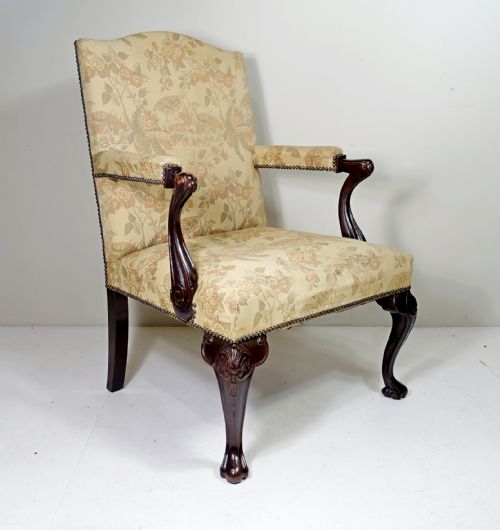 19th C Mahogany Gainsborough Chair