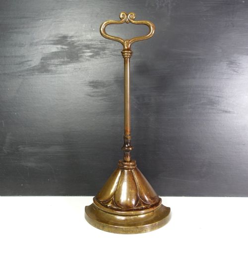 19th C Brass Door Porter, Door Stop