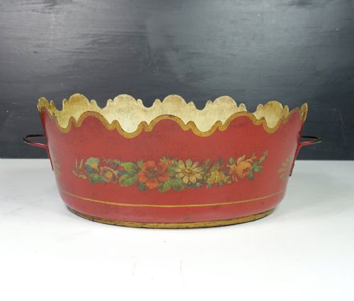 19th C Tole Basket