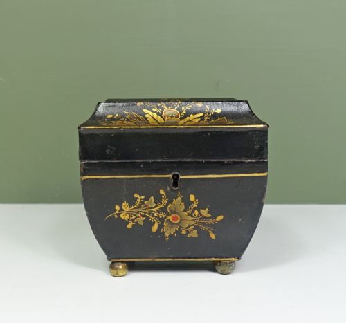 Regency Tole Tea Caddy