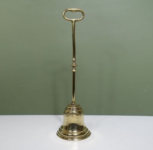 19th C Brass Door Porter, Door Stop
