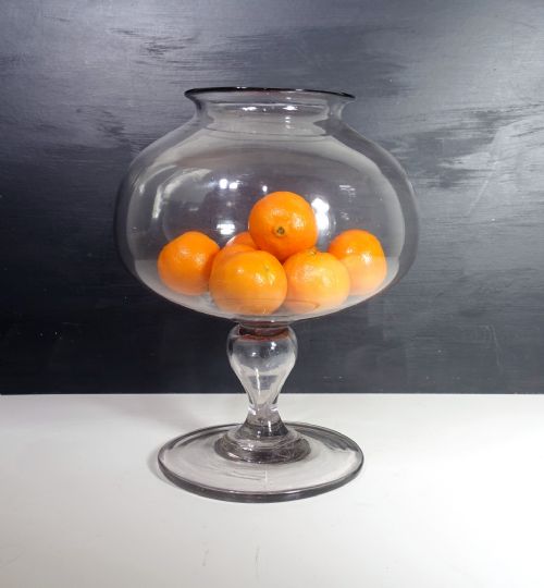 Large 18th C Glass Leech Jar