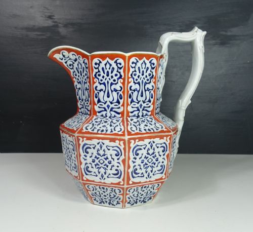 Boldly Decorated 19th C Jug