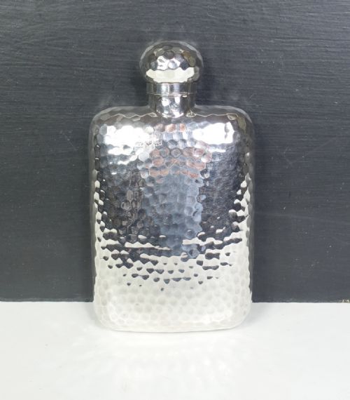 Solid Silver Hip Flask