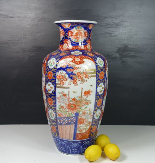 Large 19th C Imari Vase
