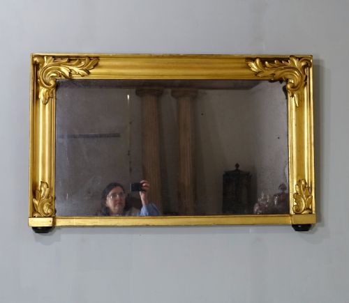 19TH C GILT OVERMANTLE MIRROR - ADDITIONAL PHOTO 1