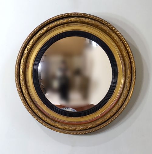 Regency Giltwood Convex Mirror