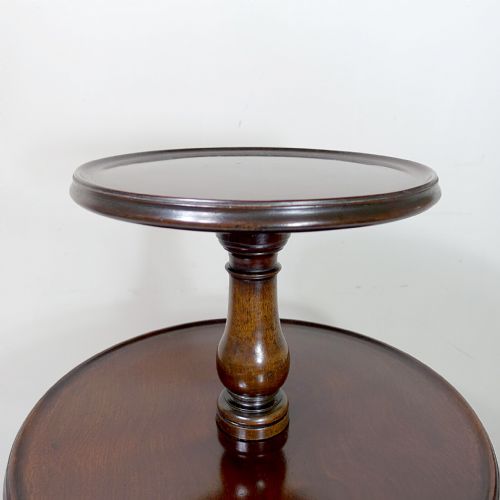 18TH C MAHOGANY DUMB WAITER TABLE - ADDITIONAL PHOTO 2