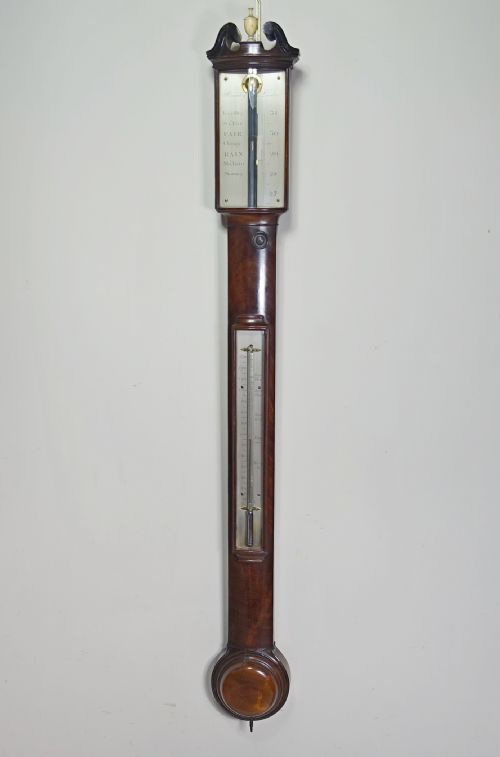 19th C London Maker Mahogany Barometer