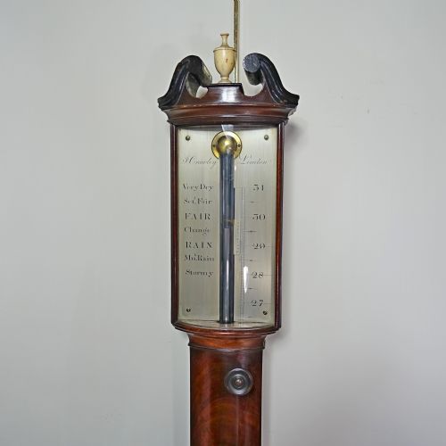 fig 1. 19TH C LONDON MAKER MAHOGANY BAROMETER