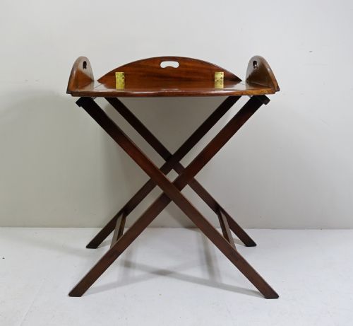 18th C Mahogany Butlers Tray & Stand