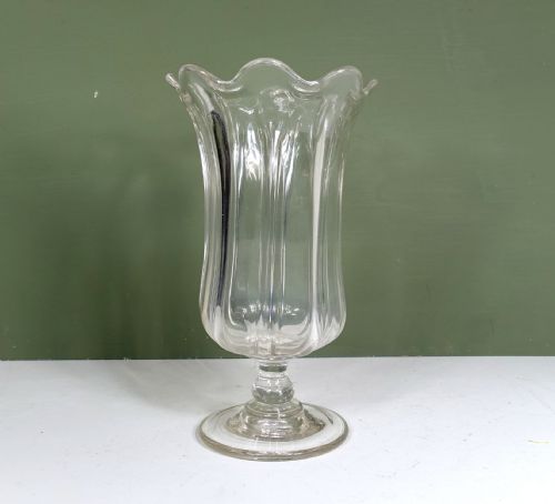19th C Glass Celery Vase