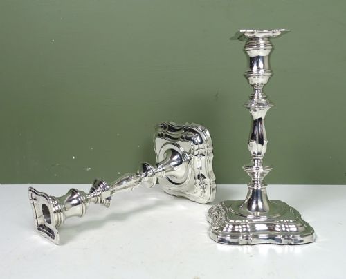 Pair of Silver Candlesticks 1913