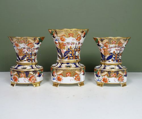 Set of Early 19th C Spode Vases