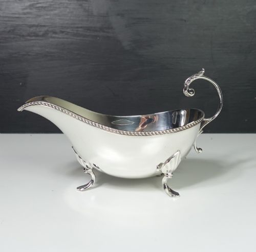 Solid Silver Sauce Boat