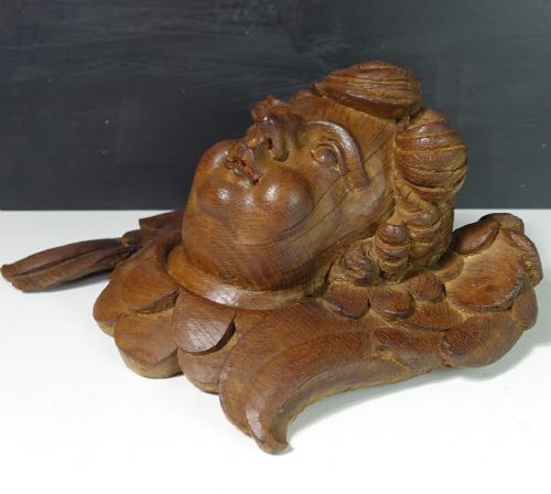18TH C CARVED OAK CHERUB - ADDITIONAL PHOTO 4