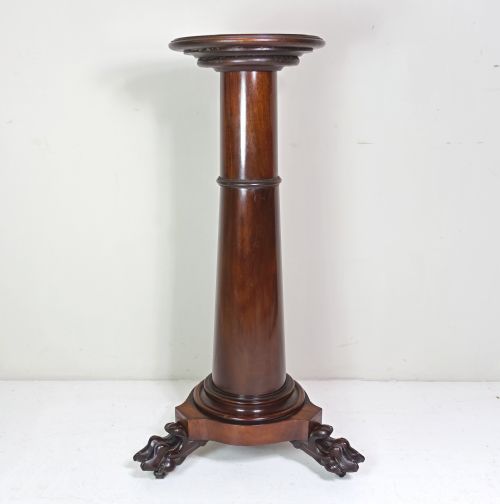19th C Mahogany Pedestal