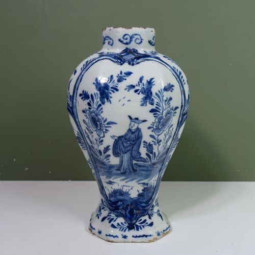18th C Delft Vase