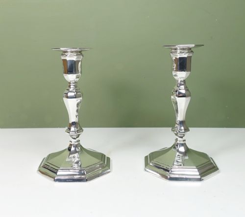 Pair of Silver Candlesticks, 1897