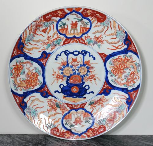 Large 19th C Imari Charger